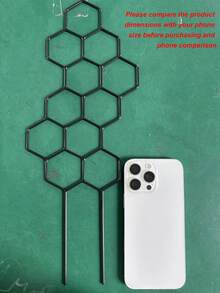 Honeycomb Shaped Plant Climbing Trellis, Outdoor Potted Plant Support, Rust-Resistant Plastic Rack Suitable For Potted Vines And Flowers, Space-Saving Support For Indoor And Outdoor Gardens - Multicolor - View 3