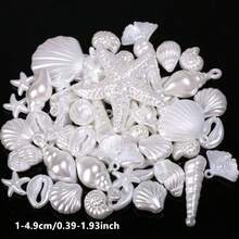 30g Cuentas de Acrílico Serie Océano con Borde Dorado Marfil, Para Hacer Pulseras Collares Pendientes DIY - Serie Oceánica - Ver 14