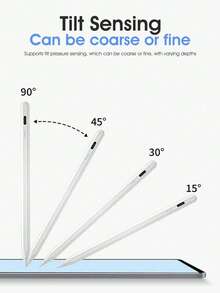 1pc Universal Capacitive Stylus Pen, Compatible With Phones And Tablets, Active Touch Capacitive Stylus, Suitable For Android And Apple , Precise Touch, Smooth Writing, High-End Capacitive Stylus (Not Compatible With Resistive Screen And Electromagnetic Screen Tablets). - Multicolor - View 7