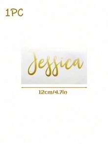 Personalized Custom Name Stickers | Waterproof Vinyl Decals, Creative Handwritten Artistic Lettering For Wedding Bridesmaid Gifts, Birthday Party Decorations,Suitable For Car Body, Customizable Team Names, Event Decor, Party Favors, Stylish Lettering - Multicolor - View 11