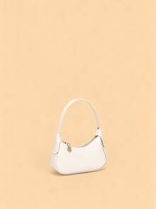 1pc Cute & Stylish Mini Handbag For Girls, Suitable For Daily Outings And Matching Clothes - White - View 5