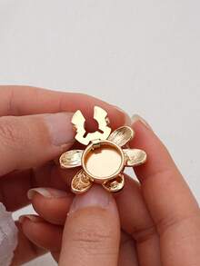 1/2/5pcs 32mm Multicolor Crystal Butterfly Rhinestone Button Covers, Women's Crystal Button Covers, Detachable Clip-On Button Covers, Fashion Crystal Buttons For Clothing, With Pliers Press Button, Suitable For Dresses, Suits, Evening Gowns, Shirts Accessories, Lead Color - Multicolor - View 6