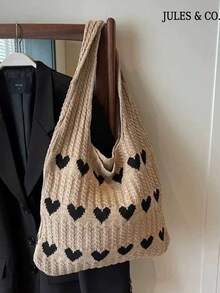 Vintage Hollow Knitted Large Capacitytote Bag Soft Tote Bag Beach Bag For Women Lightweight Summer Beach Handbag Shopping Bag For Travel Commute - 彩色 - 查看 16