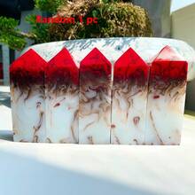 1pc Random Flame Agate Square Pillar, Crystal - Interior Decorative Stone, Crystal Array Combination, Mother's Day And Personal Collection. - Multicolor - View 10