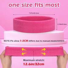 YQQ ONUPGO - Sports Headbands For Men And Women, 4 Moisture-Wicking Headbands For Tennis, Basketball, Soccer, Gymnastics, Training 1256 - 如圖所示 - 查看 4
