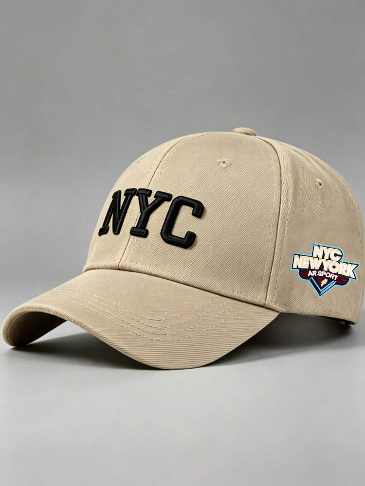 1 chiếc mũ lưỡi trai thêu NYC cho nam, thiết kế điều chỉnh được, mũ thời trang, phù hợp cho đi bộ đường dài, giải trí, thời trang đường phố, tiệc tùng và du lịch - Nhiều màu - Xem 3