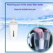 Replacement Filter Cartridges For Home Water Pitcher, 1/3/6 Pack, Filters Out Sediment, Rust, Hair And Other Impurities, Effectively Removes Residual Chlorine, Limescale And Water Alkalinity, Eliminates Water Odors - View 8