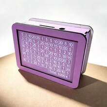 1 pieza Hucha pequeña con símbolo de Dólar/Euro, Caja de dinero de madera DIY rosa & azul, Reutilizable y escribible, Adecuada para monedas y billetes, Plan de ahorro, Regalo para niños y niñas, Temporada de vuelta al colegio Decoración de Halloween, Suministros de aprendizaje - Multicolor - Ver 4