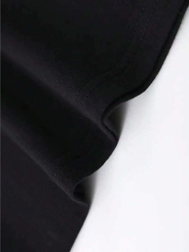 Class Of 2026 - 100% Multicolor, Crew Neck, Vintage Style Y2K Unisex, New Casual Versatile Urban Fashion T-Shirt For Spring Summer, Ideal For Family Gatherings - 黑色 - 查看 5