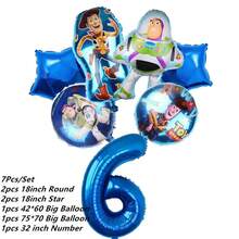 Set Dekorasi Pesta Ulang Tahun Balon Karakter Kartun Mainan, Banner Kartun Lucu, Balon Foil & Lateks - View 13