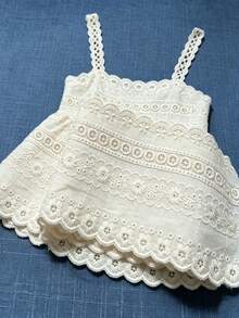 1碼鏤空DIY手工服飾配件白色杏色蕾絲裝飾刺繡裙襬布條縫製家用紡織面料 - 8cm - 查看 9