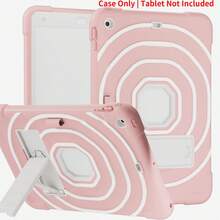 適用於 iPad 7/8/9 10.2 吋 2019/2021、10/11 (A16) 吋平板、A9 Plus 11 X210/X216/X218 的保護殼,附支架、防震保護套與筆槽 - 粉紅+米白 - 查看 11