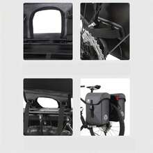 Fahrradtasche Doppeltasche, 35L Großes Volumen – Für Gepäckträger Von E-Bike, MTB & Rennrad, Dreidimensionale Panniertasche Für Pendler & Touren, Ideal Für Einkauf, Camping & Alltag - A - Übersicht 6