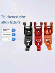 2pcs Zinc Alloy Fire Axe Handle Clamp Set, Metal Tool Lock, Waterproof, Detachable Surface, Suitable For Indoor, Camping, Decoration, Roof Rack Shovel Installation, Wall Quick Clamp Mounting Bracket, Boat Quick Release Axe Holder, Firefighting - A - View 1