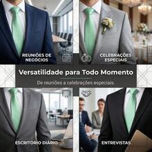 A Matte Twill Tie, A Versatile Tie Suitable For Work, Interviews, And Weddings. - 青碧色 - 查看 4