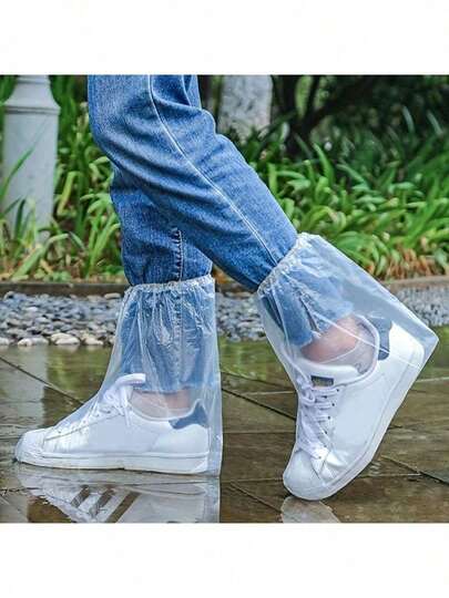 10pcs Thickened Waterproof Rain Shoe Covers, Durable And Sturdy, Suitable For Rainy Days. Waterproof Rain Shoe Covers, Excellent Elasticity, Can Be Used With Raincoats And Umbrellas. Unisex Disposable Waterproof Shoe Covers, Durable And Sturdy, Anti-Slip, Suitable For Gardening, Motorcycle, Cycling And Other Rainy Day Scenarios.