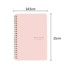 2024 Weekly Planner, A5 Planning Notebook, 52-Week Time Management Notebook, Student Office Supplies, Schedule Planning Notebook - Beige - View 8