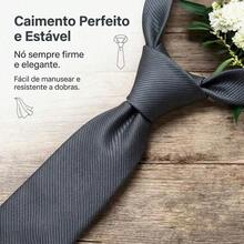 A Matte Twill Tie, A Versatile Tie Suitable For Work, Interviews, And Weddings. - 深灰色 - 查看 5