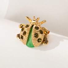 1pc-Cute Exquisite Zinc Alloy Ladybug Insect Animal Brooch Suitable For Daily Wear, Vacation, Clothing, Backpack, Hat Accessories, Holiday Gift - Ladybug Brooch - 6pcs - View 6