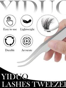 YIDUO DIY Single Cluster False Eyelashes, Rabbit Fairy Style Lightweight Natural Look, 4 Styles D Curl Cluster Lashes, Mixed Length Reusable Faux Mink Hair Eyelash Extensions, Suitable For Bridal, Prom, Daily, Party Makeup, Beginner Friendly - D - View 9