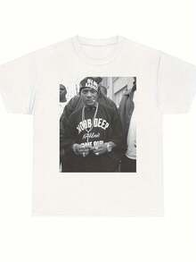 2026 Summer New Arrival Unise cotton t shirt men t shirts for mer 4th of july outfit women2026 Summer New Arrival Unise cotton t shirt men t shirts for mer 4th of july outfit womenMOBB DEEP Queensbridge Rap Legend T-Shirt - Retro Hip-Hop Emblem & Prodigy Artwork, Famous Album Cover Style, Washable Streetwear Top for Year-Round Use, Queensbridge 718 Urban Style - Weiss - Übersicht 1