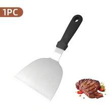 1/2Pcs Multipurpose Flat Top Grill Scraper, Rustproof Stainless Steel Cooking Spatula For Teppanyaki Outdoor Barbecue And Kitchen Cooking - - - View 11