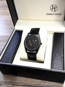 Pablo Raez 1件極簡酷感男士商務手錶,不鏽鋼錶殼抗氧化,搭配柔軟舒適的人造皮革錶帶,時尚設計石英機芯,50米防水,適合日常、工作、派對穿著,男朋友、家人、父親的絕佳選擇,也是畢業、婚禮、生日的好禮物 - 均碼 - 查看 14