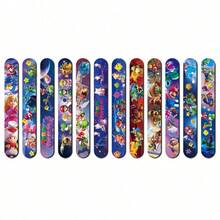 Pulseras de golpe estampadas elegantes, ideales como accesorio para fiestas y colección de decoración personal - Multicolor - Ver 2