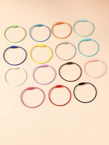 5/10/15/Jewelry Making Clasps & Hooks - Colored Steel Wire Rings - View 1