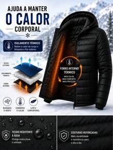 Winter Kit: Jacket, Puffer, Hat, Scarf, Gloves - Comfortable - Black - View 6