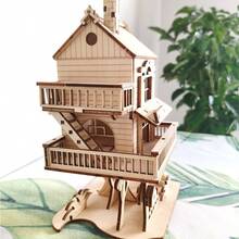 2026-3件組 3D木製樹屋組裝模型,DIY創意積木,3D拼圖玩具,山景萬聖節聖誕禮物,手工房屋模型,原木色,創意遊戲,節日禮物,鄉村風設計,手工裝飾,手工愛好者 - 生日禮物 - 復活節禮物 - 完美禮物 - 節日禮物 - 小飾品 - 紓壓玩具 - 派對小飾品 - 彩色 - 查看 8