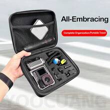 Bolsa de almacenamiento multifuncional de carcasa dura para cámara de acción, adecuada para kit de fotografía callejera, estuche protector especializado a prueba de golpes, divisores de corte preciso, bolsa de clasificación de accesorios digitales, solo bolsa vacía, accesorios no incluidos - Ver 8