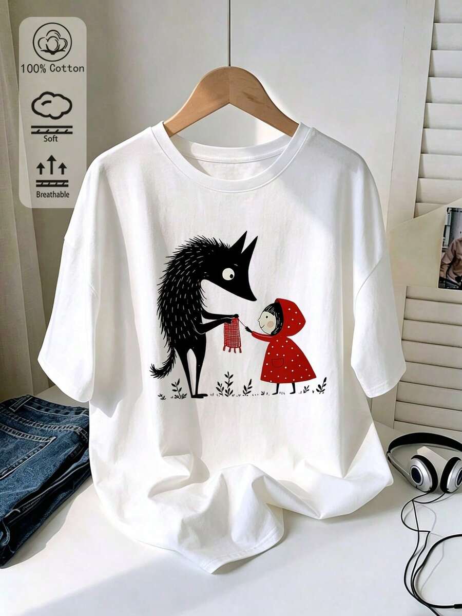 Women T-Shirts - 白色 3 - 查看 1