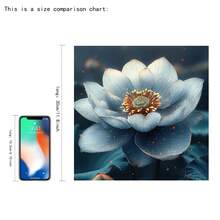 1pc Elegant Blue Lotus Kitchen Appliance Sticker, Oven Refrigerator Personalized Decorative Sticker, Self-Adhesive Removable PVC Material, Suitable For Living Room Kitchen Background Decoration - A - View 7