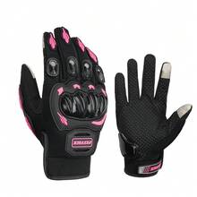 1 Pc Summer Motorcycle Glove Full Finger Gloves Motorcycle Riding Gloves Outdoor Sports Gloves Anti Fall And Off-Road Riding Equipment Unisex Rider Gift - Multicolor - View 1