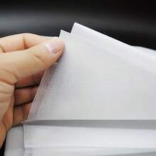 2pcs 39.3in*78.7in Iron-On Fusible Interlining, Non-Woven Lightweight Medium Weight Clothing Interlining, Polyester Single-Sided Single-Sided, Suitable For Sewing, Bags, Home Decor, DIY Crafts, Clothing Reinforcement - 2 Items - View 3