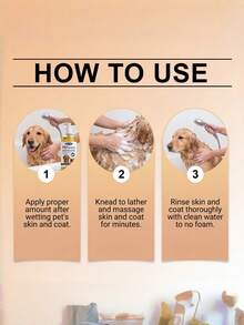 Pet Coconut Oil Shampoo Gentle Cleansing Pet Fur Softening Clean Refreshing Shiny Moisturizing, Pet Fur Care Oil Gentle Softening Cat Dog Fur Natural Fluffy Smooth Nourishing Spray, Coconut Oil, Dog Shampoo, Cat Fur Care, - Pet Hair Cleaning and Care - View 7