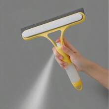 1pc 3-In-1 Multifunctional Window Squeegee, Integrated Brush, Scrubber And Squeegee Tool, 3 Colors Available, Suitable For Bathroom Glass, Mirror, Tile, Lightweight Home Cleaning Accessory - Glass Scraper - View 13