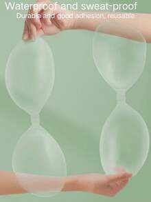 1pc Women's Silicone Invisible Bra, Invisible Shoulder Strap Lifting Design, Self-Adhesive Strapless Invisible Style, Suitable For Wedding Dress/Evening Gown, Off-Shoulder Tops, Backless Tops, Spaghetti Strap Tops, Bodycon Dresses, Sheer Tops, Camisole Sets, Bridal Shower, Travel, Party, Cocktail Dress, Wedding/Formal Dinner And Other Occasions. - Multicolor - View 1