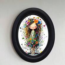 3D Flat - 1 3D Vintage Style Picture Frame Wall Decor, Lakeside Ballet Rabbit Design (Size 4.16 X 5.25 Inches), Photo Transfer, Suitable For Living Room, Bedroom, Kitchen Or Farmhouse Home Decor, No Drilling Required - 20 - View 4