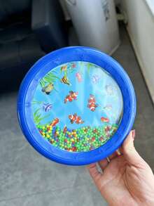 1pc Wave Drum, Instrument Simulating Wave Sounds, Stage Performance Percussion Instrument, Durable Plastic, Vivid Marine Life Design, Suitable For Relaxation And Concentration - Multicolor - View 12
