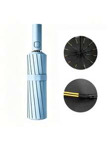 Umbrellas And Rain Hat Umbrellas - Blue - View 1