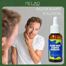 MELAO Razor Bump Soothing Serum 30ml/1.01fl.Oz, Minyak Perawatan Setelah Mencukur & Menghilangkan Rambut, Menenangkan Iritasi dan Mencegah Luka Akibat Pisau Cukur - serum - View 2
