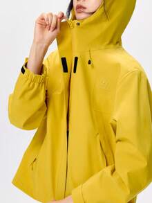 CAMEL CROWN Women's 3-In-1 Windproof And Rainproof Jacket For Spring Outdoor Travel - Oil-Repellent, Windproof, And Rainproof Hiking Jacket - Mustard Yellow - View 3