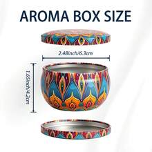 16pcs Random Mandala Pattern Empty Candle Tins, 2.5oz Portable Metal Candle Tins With Lids, DIY Candle Making Containers, Travel Storage Tins, Suitable For Storing Candles, Spices, Small Crafts And More - Mandala Pattern - View 4