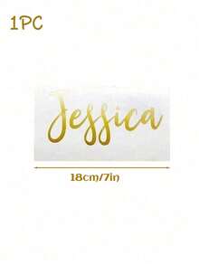 Personalized Custom Name Stickers | Waterproof Vinyl Decals, Creative Handwritten Artistic Lettering For Wedding Bridesmaid Gifts, Birthday Party Decorations,Suitable For Car Body, Customizable Team Names, Event Decor, Party Favors, Stylish Lettering - Multicolor - View 11