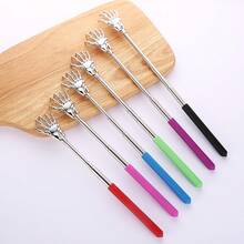 1/4pcs Ghost Hand Shaped Stainless Steel Telescopic Back Scratcher, Portable Telescopic Back Scratcher With Comfortable Rubber Handle, Perfect As Thanksgiving, Halloween, Birthday And Other Holiday Gifts. - Telescopic Back Scratcher - View 4