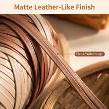 1 Roll 165g Premium Faux Leather Cord, Soft And Flexible Material, Suitable For DIY Bags, Shoes, Crochet And Knitting Crafts - Artificial Leather Thread - View 3
