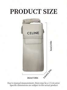 Celine Portable Glasses/Fashion Glasses Protective Pouch, Suitable For Daily And Travel Use, Highly Durable - White - View 7