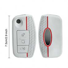 Silicone Car Key Cases Cover Fob For Focus 2 C-Max Ecosport S-Max Fusion Mondeo Remote Control Case Keychain - GRAY - View 6